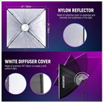 Neewer NK800 softbox stojan kit, sada 2x trvalé RGB LED fotosvetlo, 2x softbox, 2x 26W LED