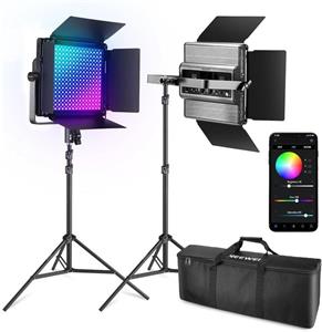 Neewer sada 2x RGB1200 fotosvetlo, 480x RGB LED, 60W
