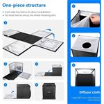 Neewer skladací fotostan 50x50x50cm, 80x stmievateľné LED, 6000-6500K, svietivosť 4000 lm, 40W