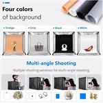 Neewer skladací fotostan 50x50x50cm, 80x stmievateľné LED, 6000-6500K, svietivosť 4000 lm, 40W