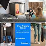 Neewer skladací fotostan 50x50x50cm, 80x stmievateľné LED, 6000-6500K, svietivosť 4000 lm, 40W