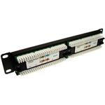 Neku 10" patch panel 1U/12p, UTP cat6, čierny