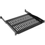 Neku 19" polica 1U, 350-450 mm nastaviteľná, čierna