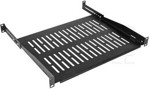 Neku 19" polica 1U, 350-450 mm nastaviteľná, čierna