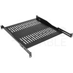 Neku 19" polica 1U, 450-550 mm nastaviteľná, čierna