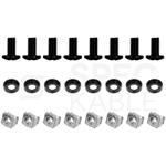 Neku 19" polica 1U, 450-550 mm nastaviteľná, čierna