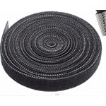 Neku páska na suchý zips, organizér káblov, 10mm, 5m, čierna