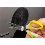 Neku páska na suchý zips, organizér káblov, 10mm, 5m, čierna