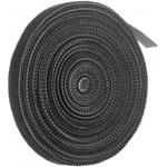 Neku páska na suchý zips, organizér káblov, 10mm, 5m, čierna