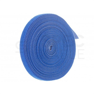 Neku páska na suchý zips, organizér káblov, 10mm, 5m, modrá