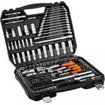 NEO TOOLS Sada nástrčných kľúčov, 10-220, 220 ks, veľkosť 1/4, 1/2, 3/8, kufrík