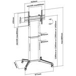 Neomounts FL50-540BL1, stojan, 37"-70"