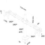 Neomounts FPMA-D960DG, držiak pre monitor, 10"–27"