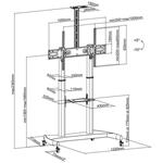 Neomounts PLASMA-M1950E, stojan pre TV, 60"-100"