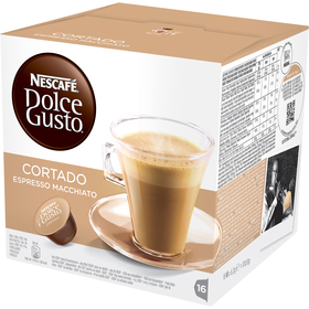 Nescafe Dolce Gusto Cortado = Espresso macchiato, kapsule, 16 ks