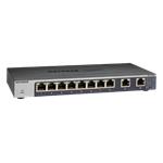 NETGEAR 8PT GIGE UNMANAGED WITH 2PT UPLINKS