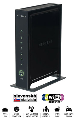 Netgear WiFi N router WNR2000, 4xLAN