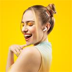 Niceboy Beans 4 POP, bezdrôtové slúchadlá, biele