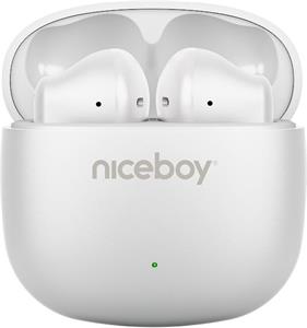 Niceboy Beans 4 POP, bezdrôtové slúchadlá, biele