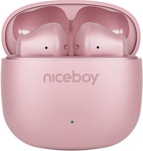 Niceboy Beans 4 POP, bezdrôtové slúchadlá, ružové