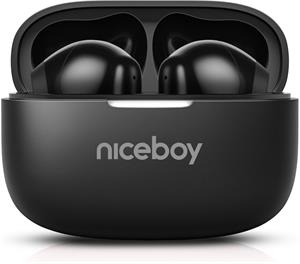 Niceboy Beans 5 PRO, bezdrôtové slúchadlá, ANC, čierne
