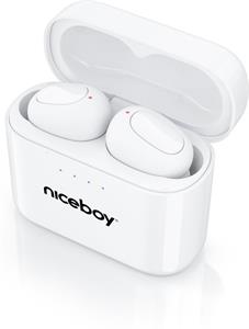 Niceboy Hive Podsie 3 bezdrôtové slúchadlá, biele