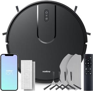 Niceboy ION Charles i4 Plus, robotický vysávač, čierny