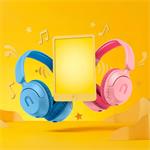 Niceboy Kiddie 2, slúchadlá, ružové