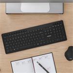 Niceboy Office K10 Comfort bezdrôtová klávesnica, čierna