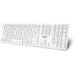 Niceboy Office K30, bezdrôtová klávesnica, biela