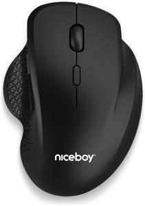 Niceboy Office M20 Silent+ bezdrôtová myš, čierna
