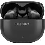 Niceboy Pins 4, bezdrôtové slúchadlá, čierne