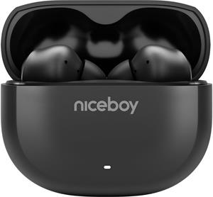 Niceboy Pins 4, bezdrôtové slúchadlá, čierne