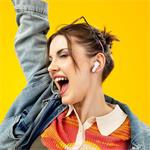 Niceboy Pins 4, bezdrôtové slúchadlá, ružové