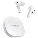 Niceboy Pins 4 PRO, bezdrôtové slúchadlá, biele