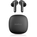 Niceboy Pins 4 PRO, bezdrôtové slúchadlá, čierne