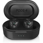 Niceboy Pods 4, bezdrôtové slúchadlá, čierne