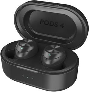 Niceboy Pods 4, bezdrôtové slúchadlá, čierne