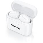 Niceboy Podsie 4, bezdrôtové slúchadlá, biele