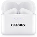 Niceboy Podsie 4, bezdrôtové slúchadlá, biele