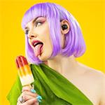 Niceboy Podsie 4 POP, bezdrôtové slúchadlá, ružové