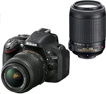 Nikon D5200 + 18-55 AF-S DX VR II + 55-200 AF-S VR