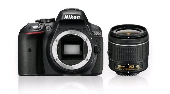 Nikon D5300 + AF-P 18-55 VR + 55-200 VR II čierny