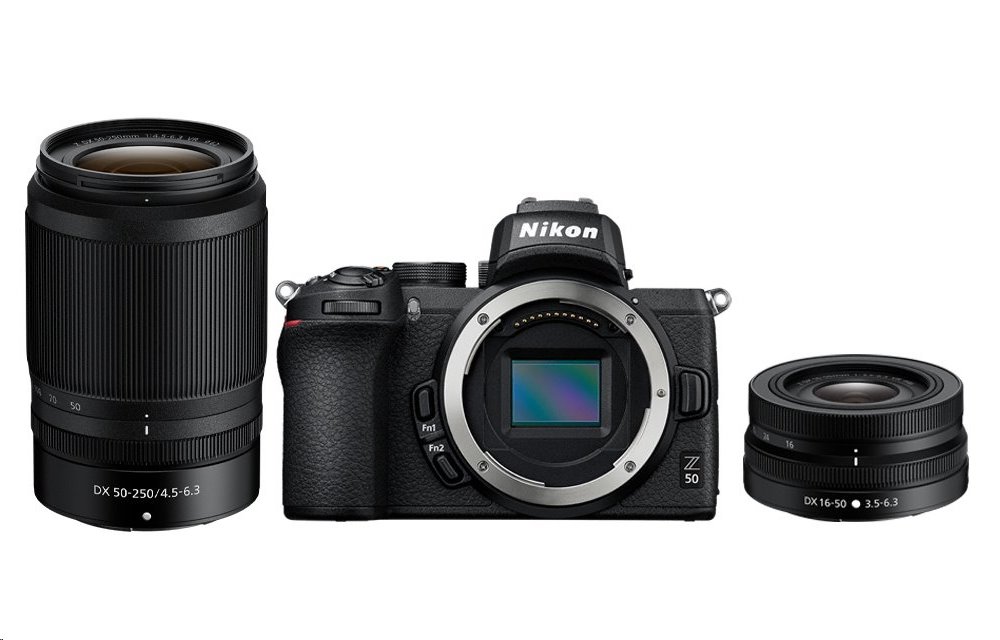 Nikon Z50 + Nikkor Z DX 16–50 mm f/3,5–6,3 VR + Nikkor Z DX 50–250 mm f/4,5–6,3 VR