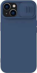 Nillkin CamShield Silky silikónový kryt pre Apple iPhone 15 Plus, modrý