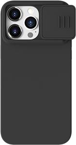 Nillkin CamShield Silky silikónový kryt pre Apple iPhone 15 Pro Max, čierny