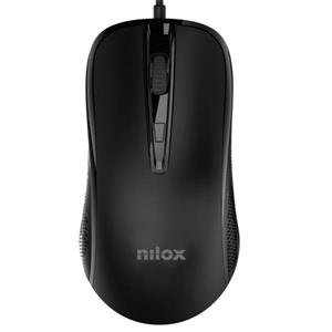Nilox káblova myš B1014, 2400 DPI, USB, čierna