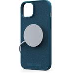 Njord Fabric MagSafe kryt pre iPhone 15 Plus / 14 Plus, modrý