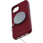 Njord Suede MagSafe kryt pre iPhone 15 Plus / 14 Plus, červený