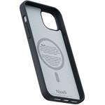Njord Suede MagSafe kryt pre iPhone 15 Plus / 14 Plus, čierny
